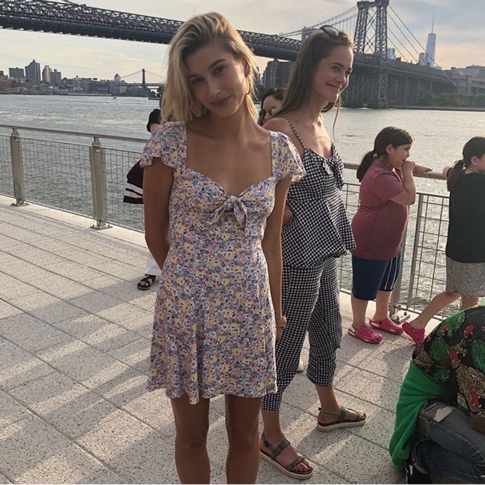 Reformation Hailey Bieber Floral Dress Size 0